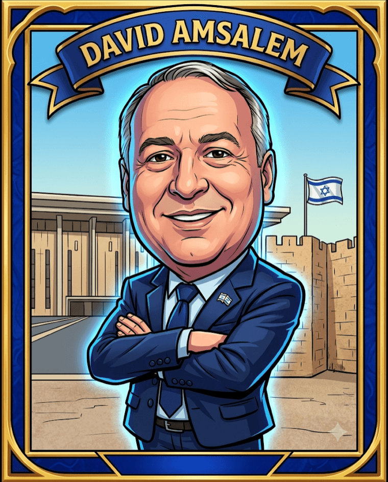 קריקטורה של דוד אמסלם
