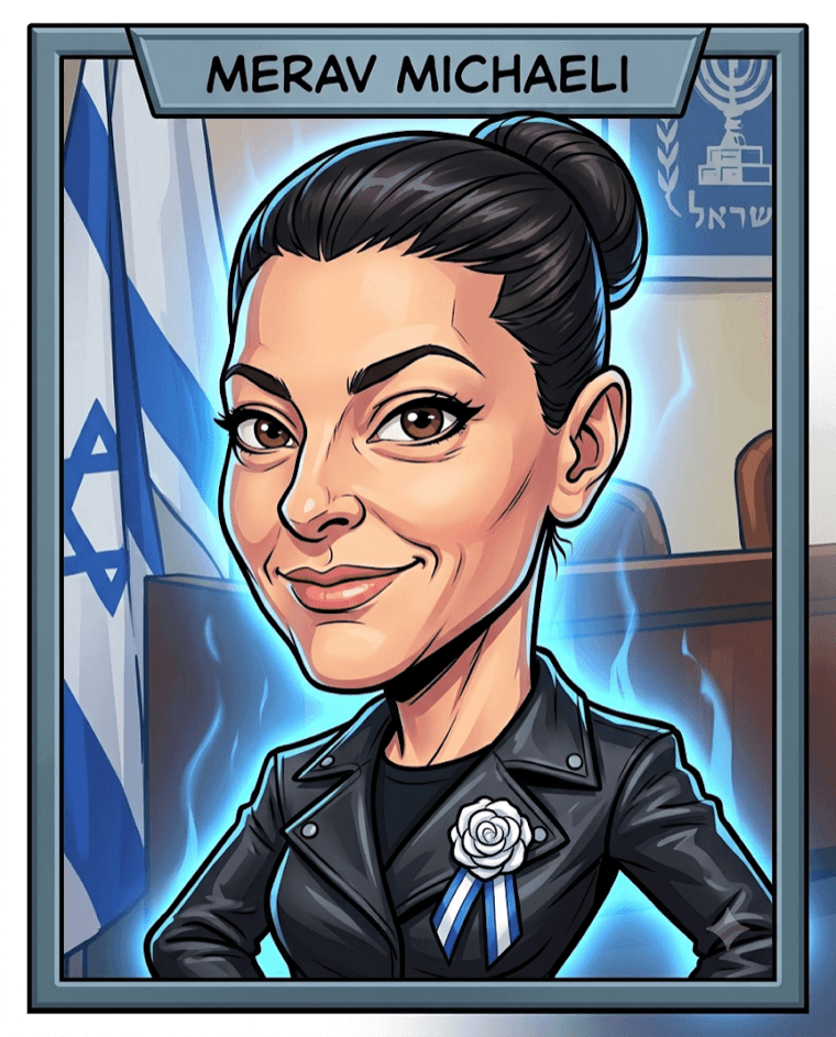 קריקטורה של מרב מיכאלי