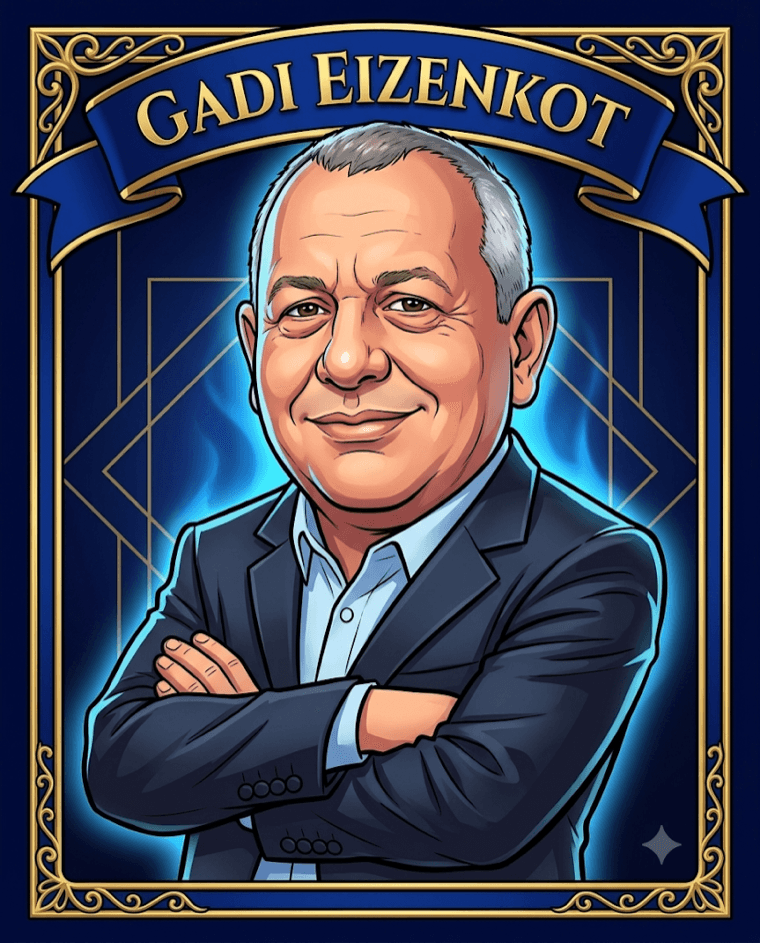 קריקטורה של גדי איזנקוט