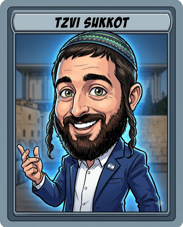 קריקטורה של צבי ידידיה סוכות