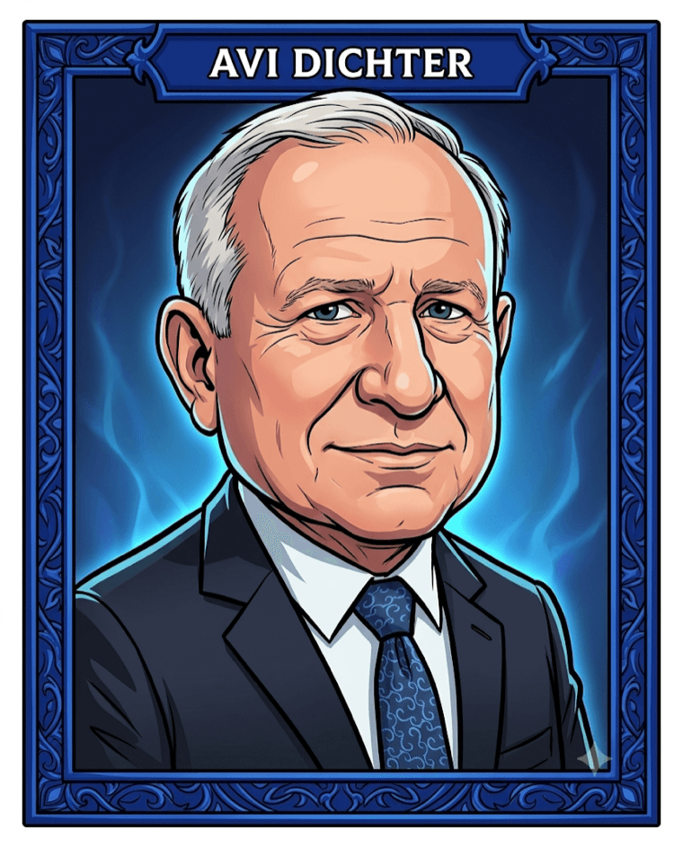 קריקטורה של אבי דיכטר