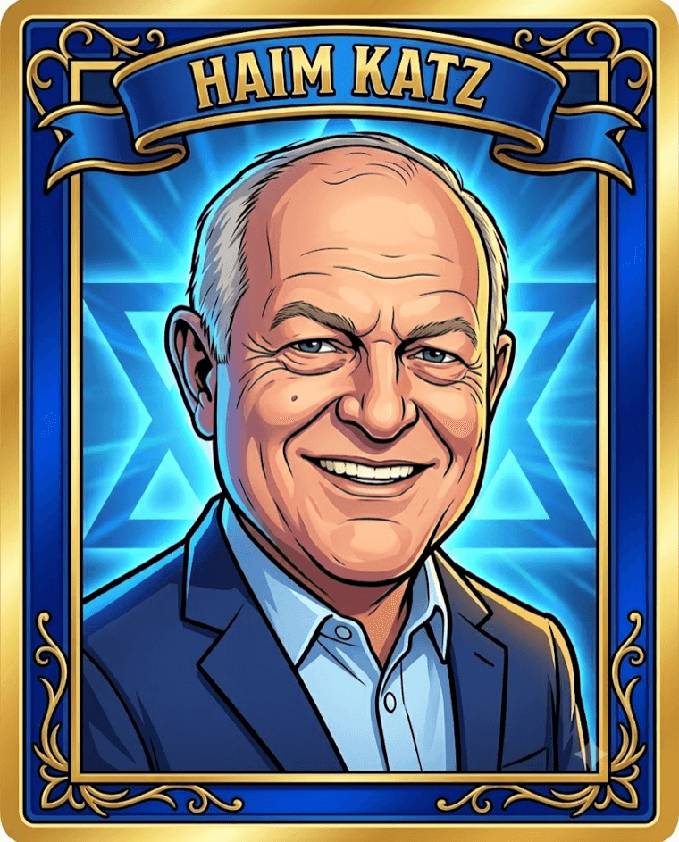 קריקטורה של חיים כץ