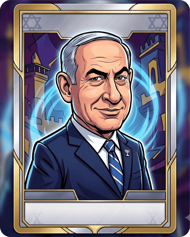 קריקטורה של בנימין נתניהו